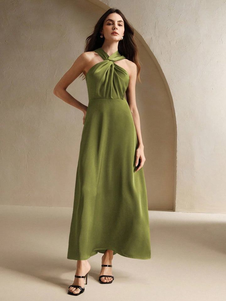 Rochie maxi SHEIN, verde