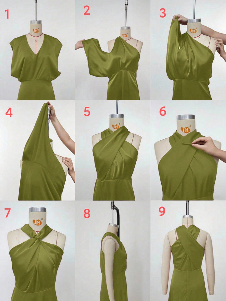 Rochie maxi SHEIN, verde