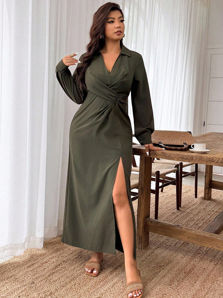 Rochie SHEIN, kaki