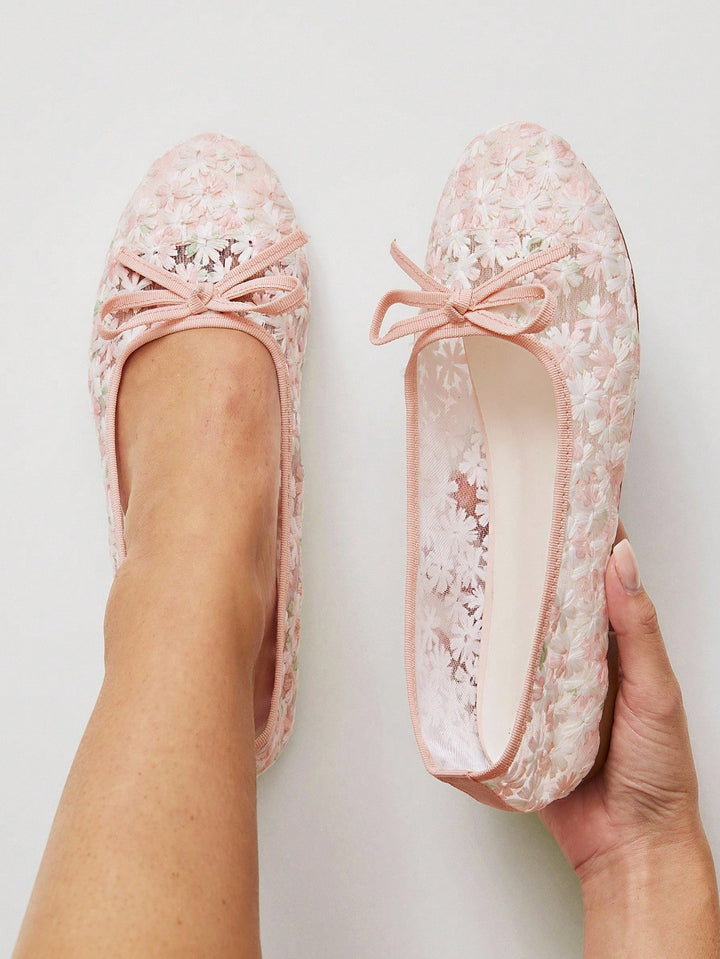 SHEIN balerina cipő, rózsaszín