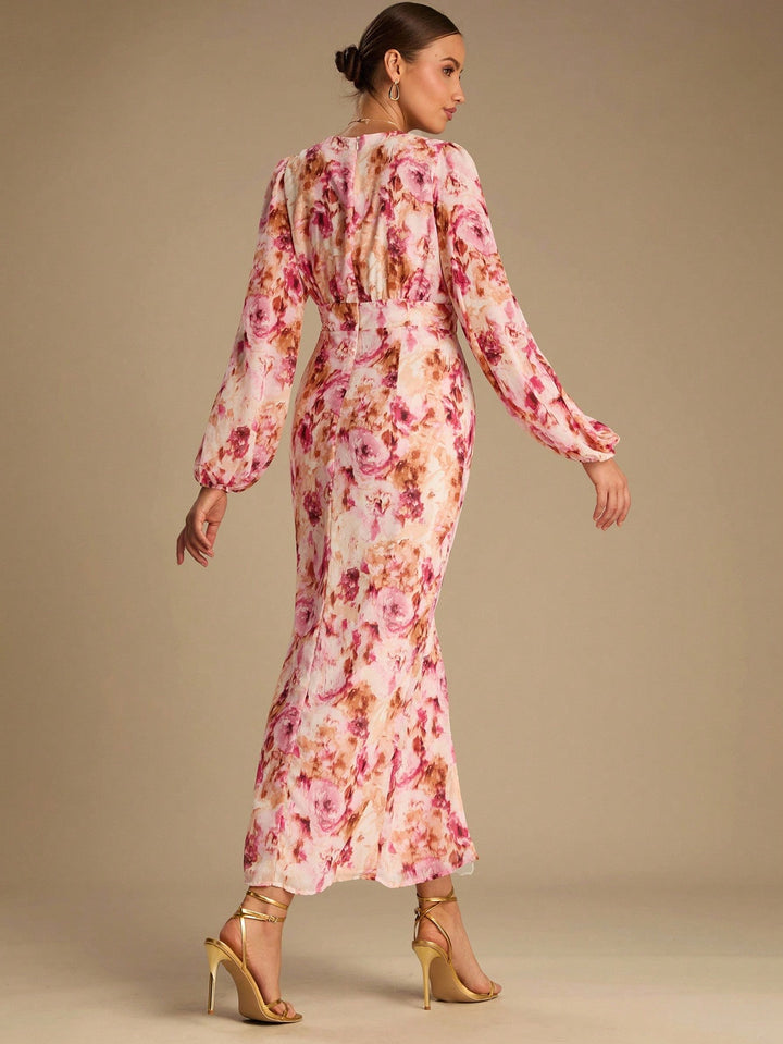 Rochie midi Shein, roz