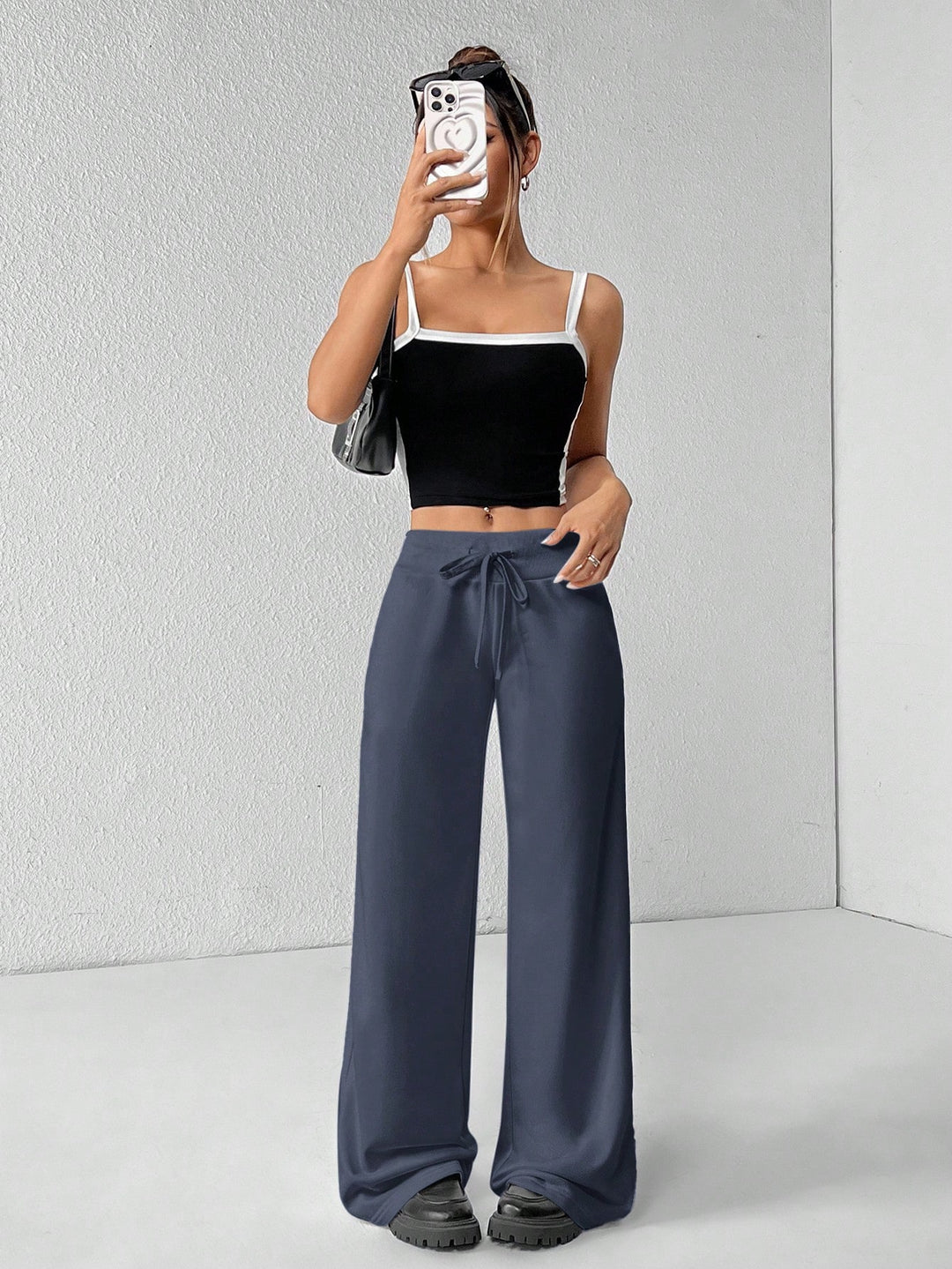 Pantaloni SHEIN, albastru