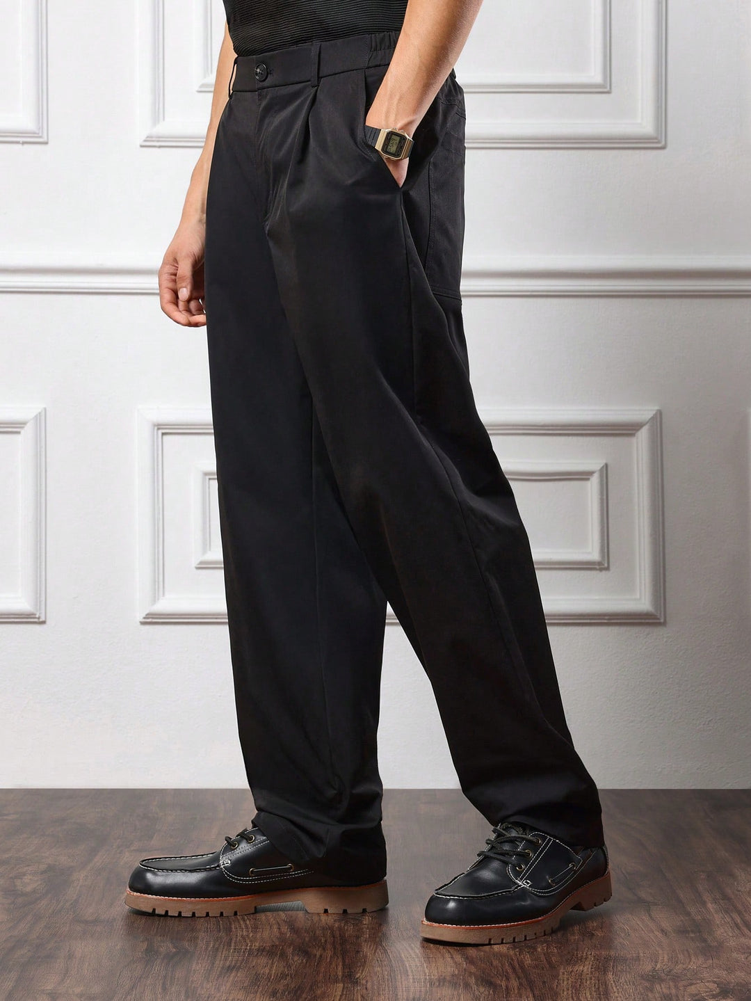 Pantalon SHEIN, negru