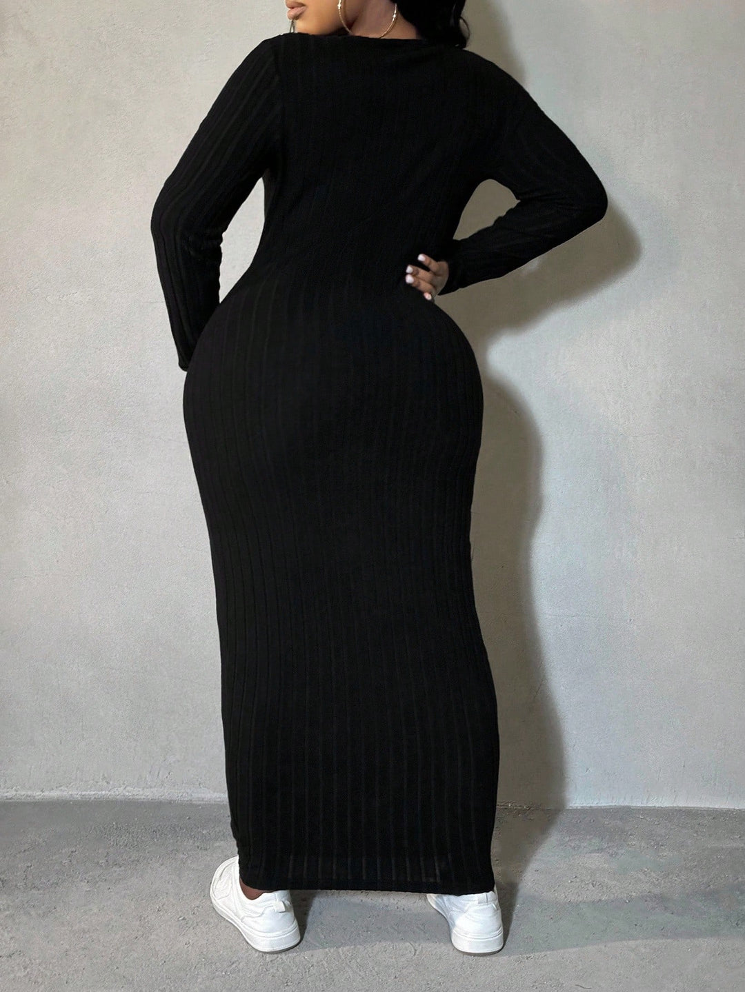 Rochie midi SHEIN, negru