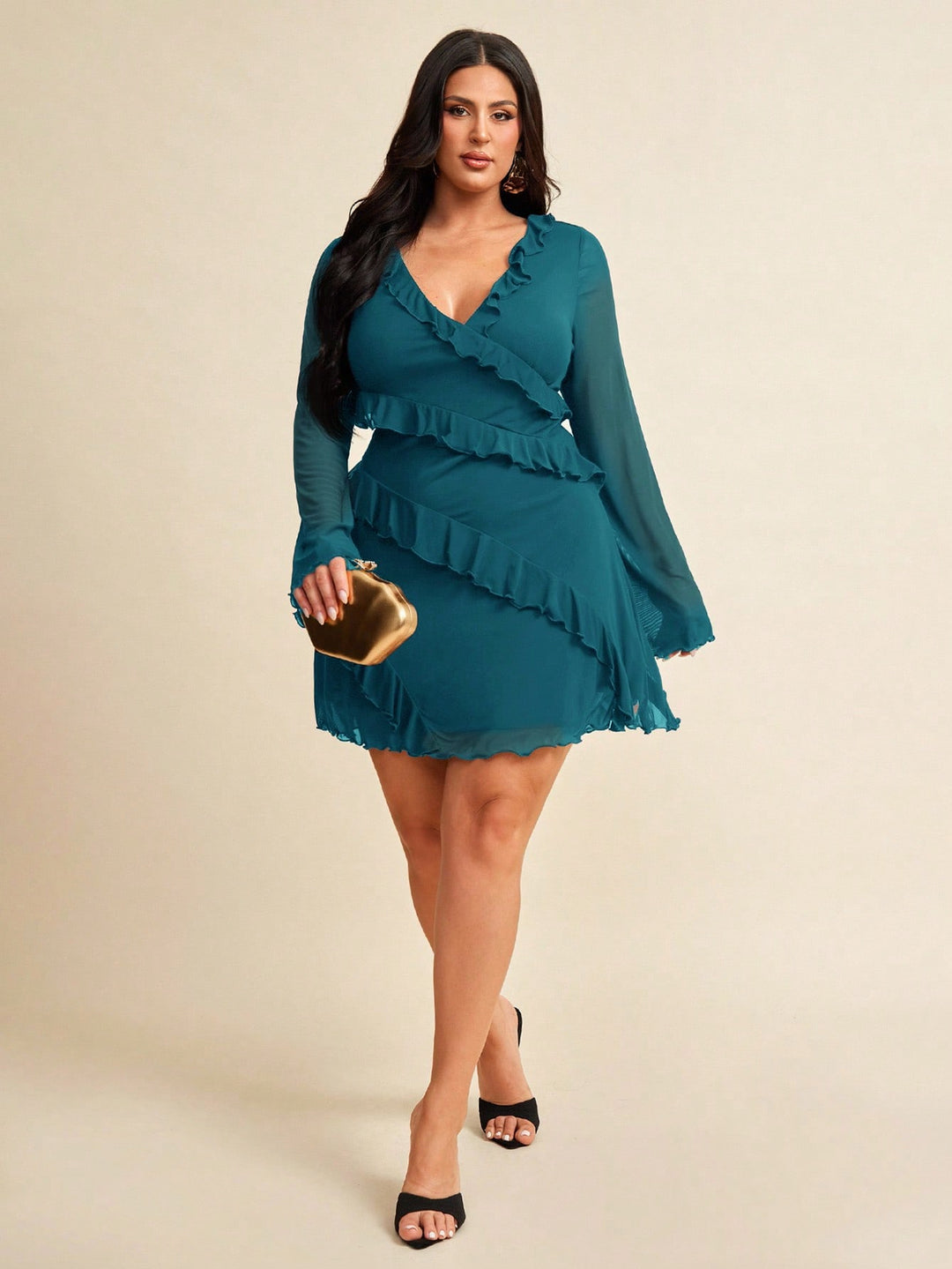 Rochie mini SHEIN, turcoaz