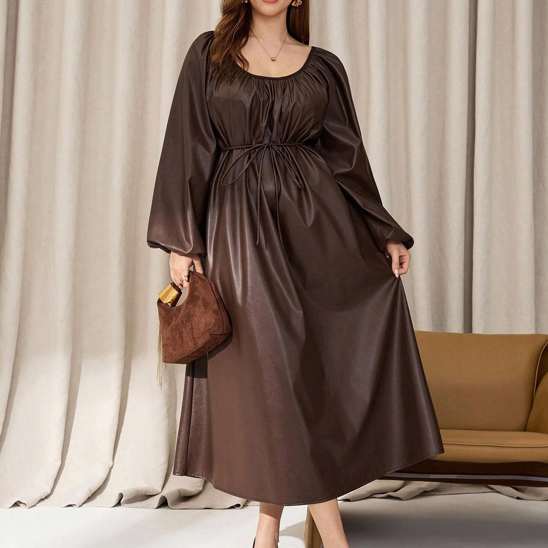 Rochie midi Shein Curve+, maro