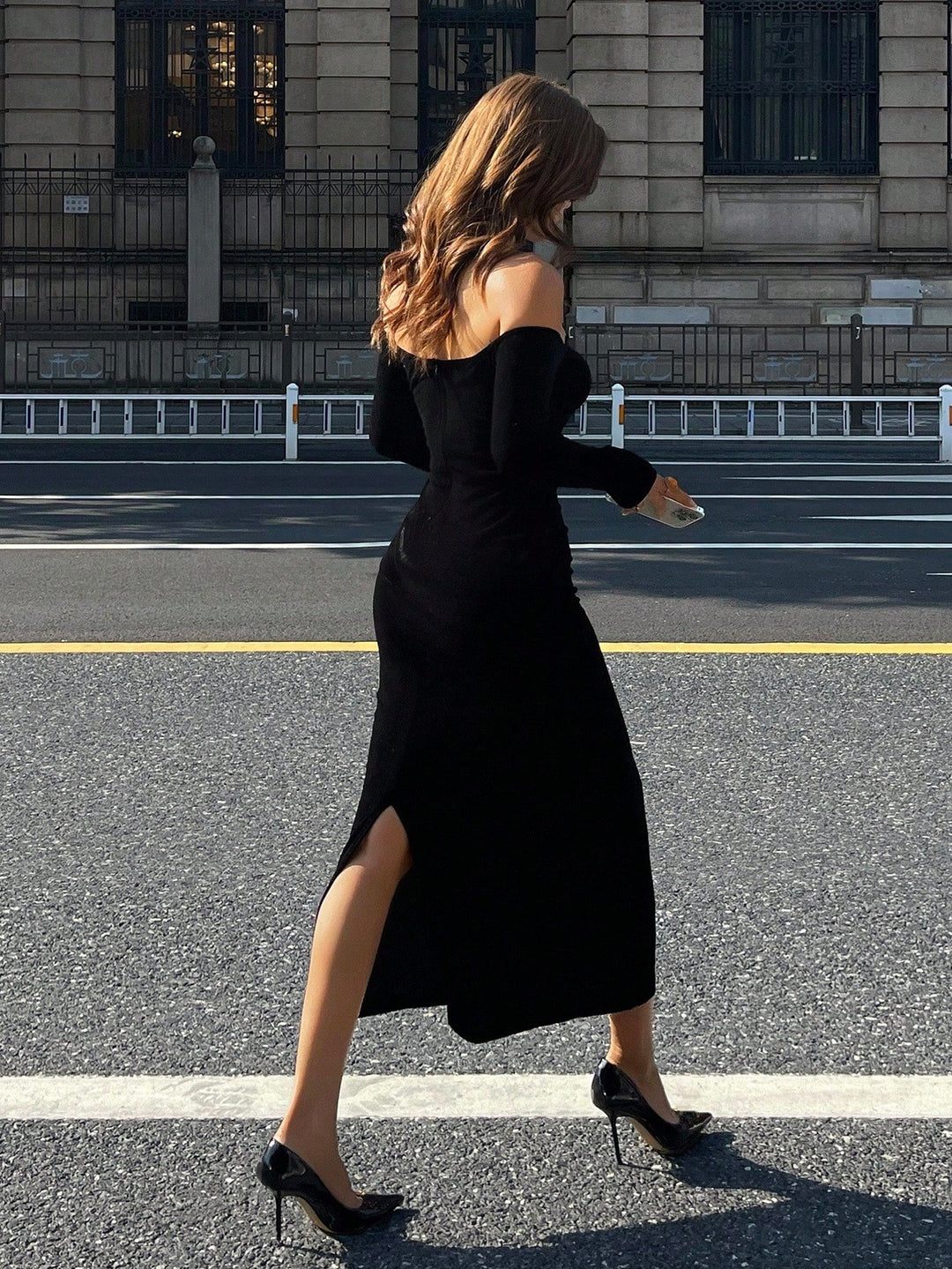 Shein Maxi Ruha, fekete