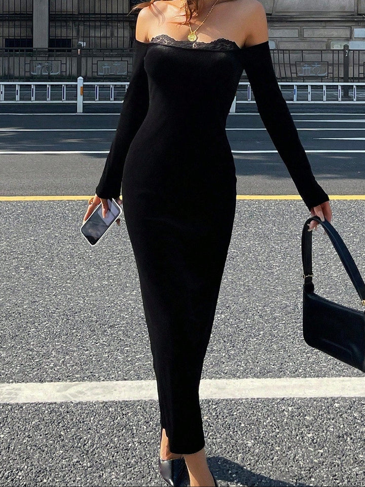 Shein Maxi Ruha, fekete