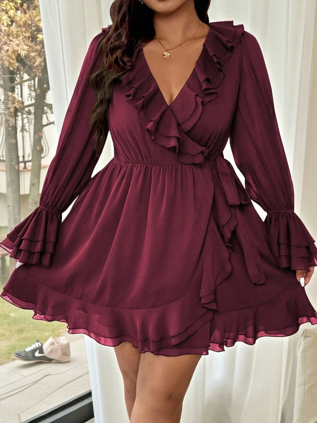 Rochie mini SHEIN, vișiniu
