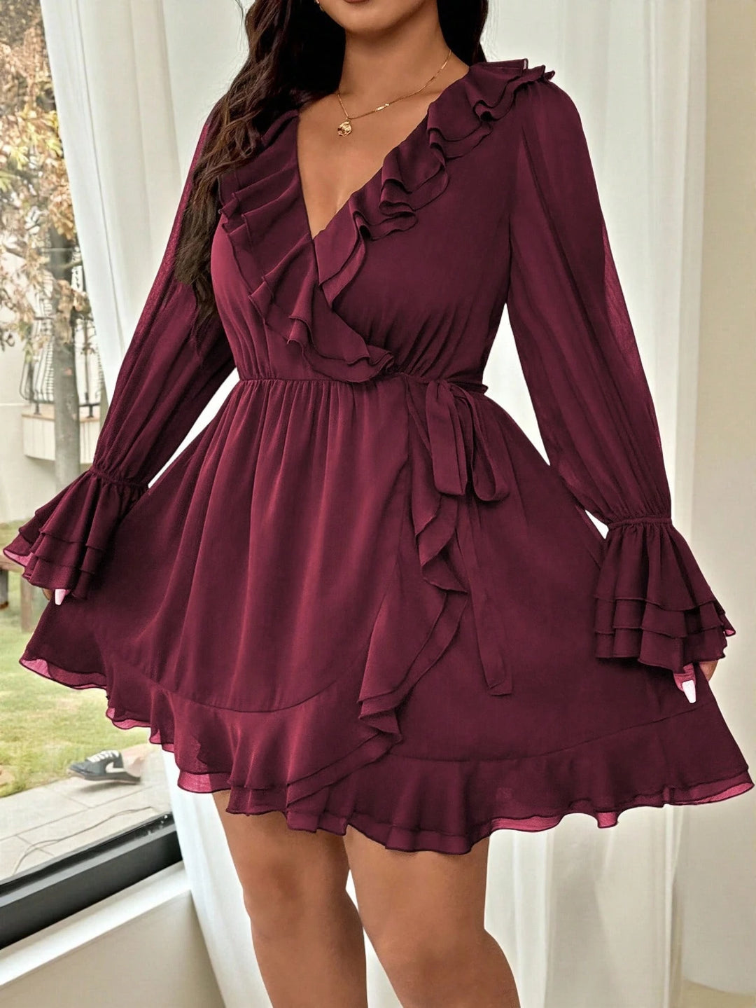 Rochie mini SHEIN, vișiniu