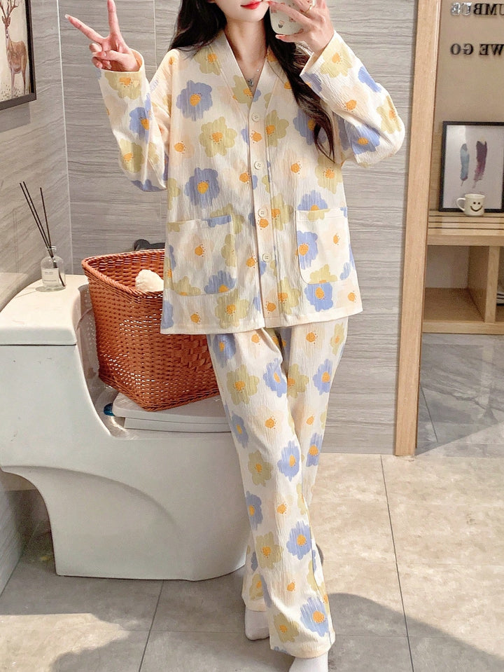 Compleu pijamale SHEIN, mix culori