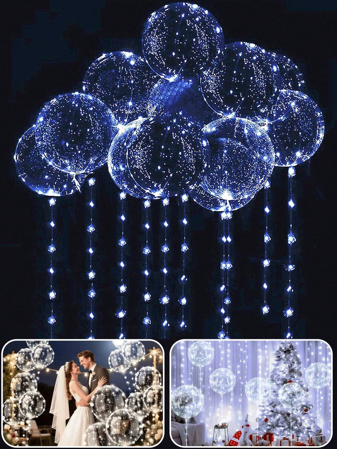 Balon decorativ SHEIN, alb