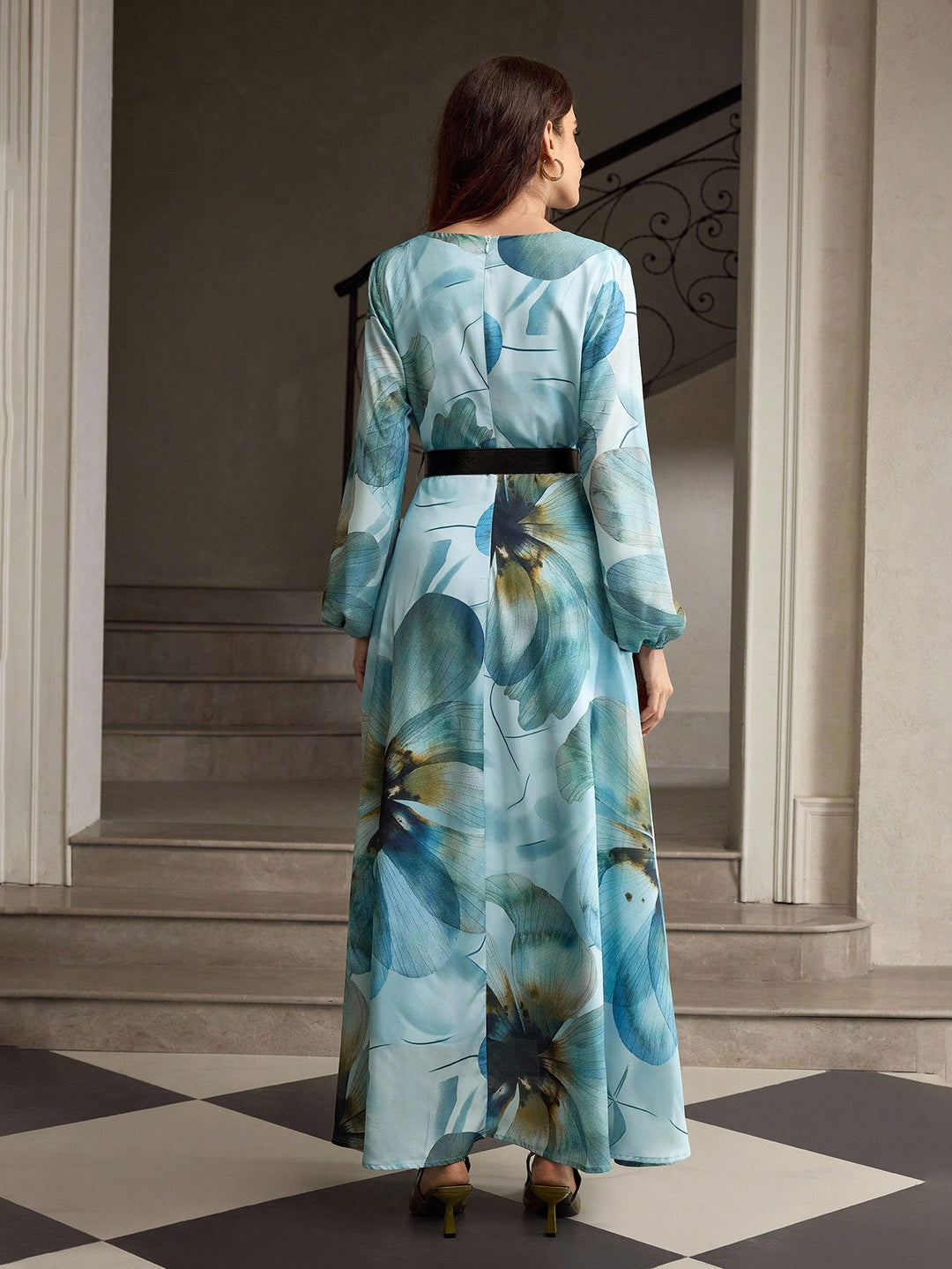 Rochie maxi SHEIN, albastru