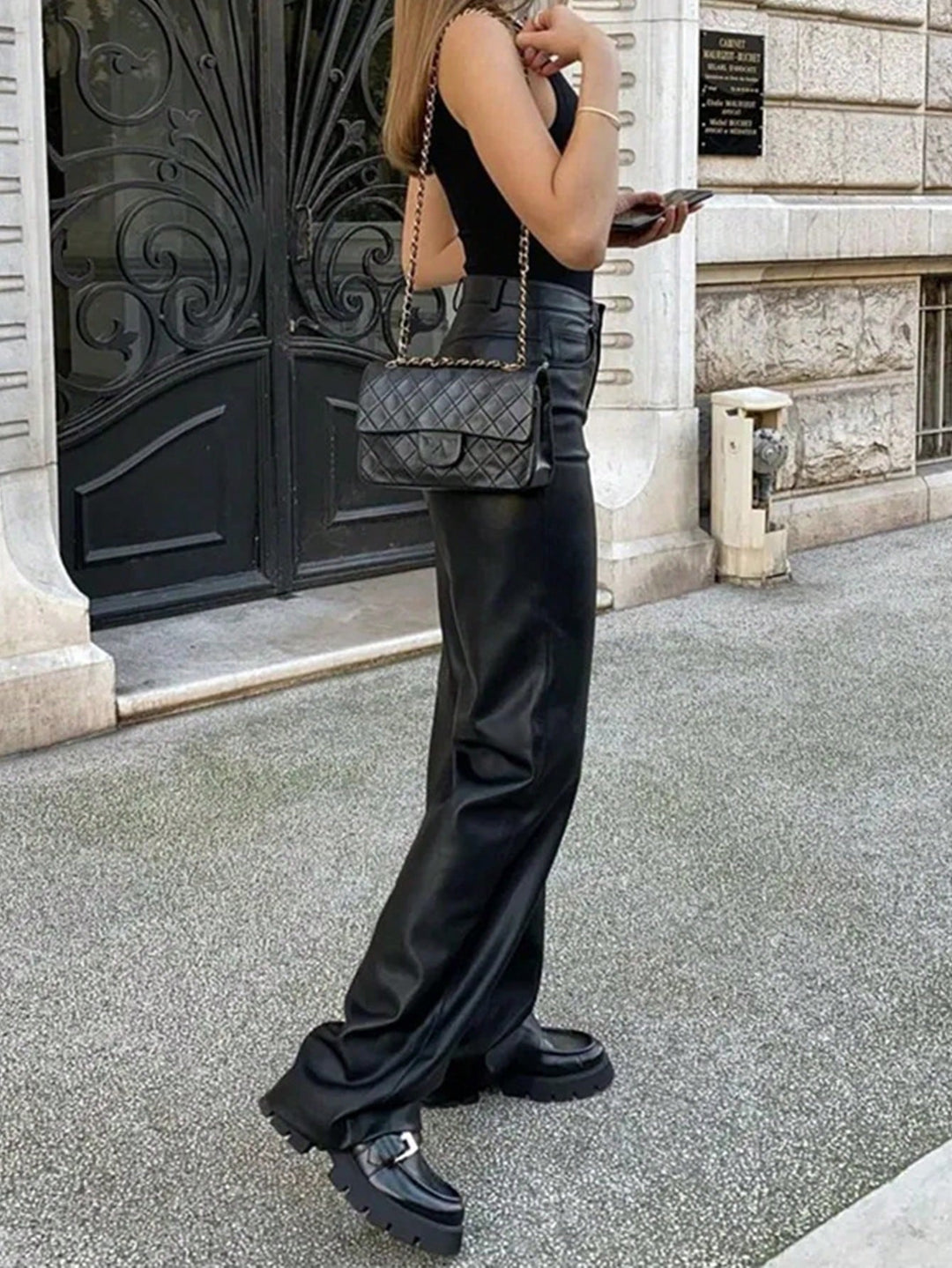 Pantaloni SHEIN, negru