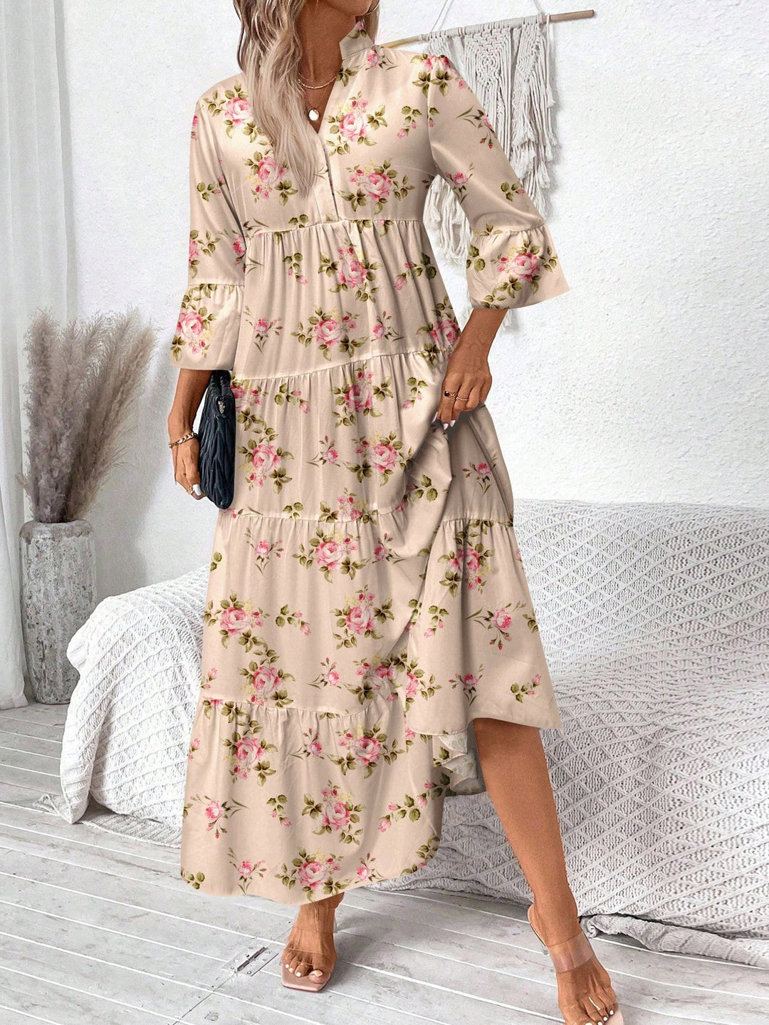 Rochie midi Shein, bej