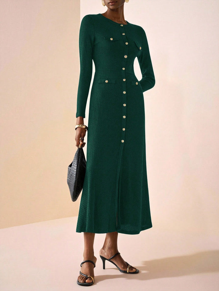 Rochie midi SHEIN, verde
