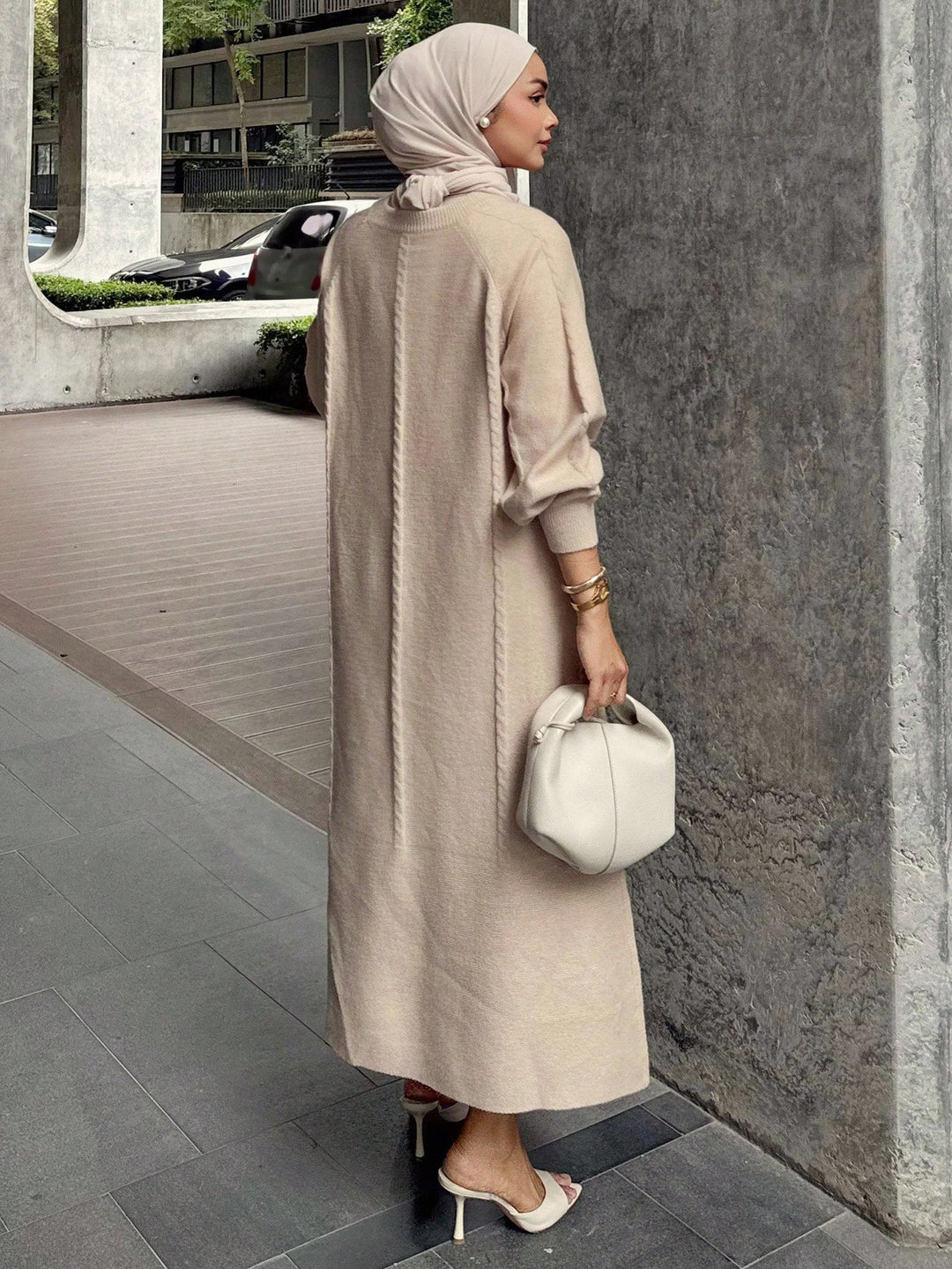 Rochie maxi SHEIN, bej