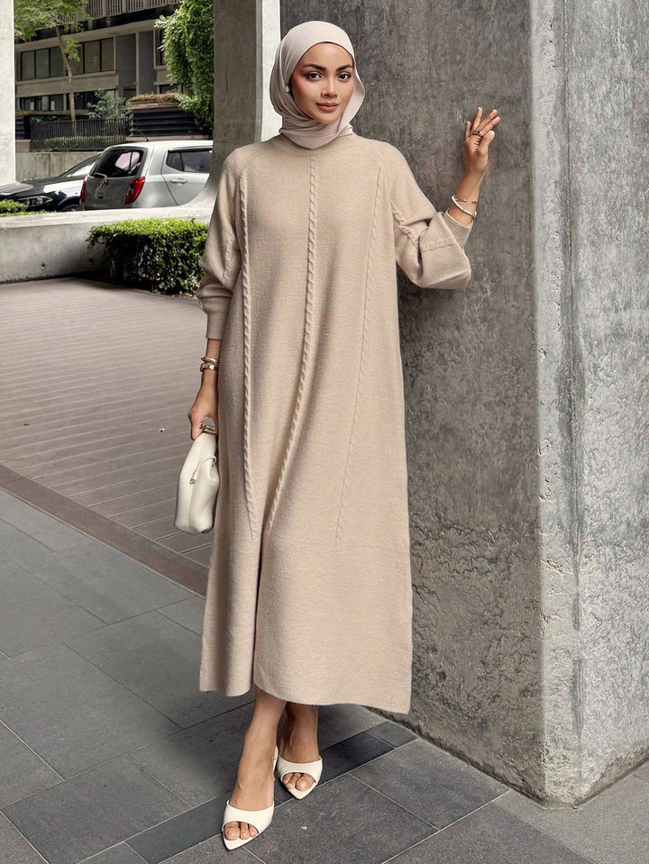 Rochie maxi SHEIN, bej