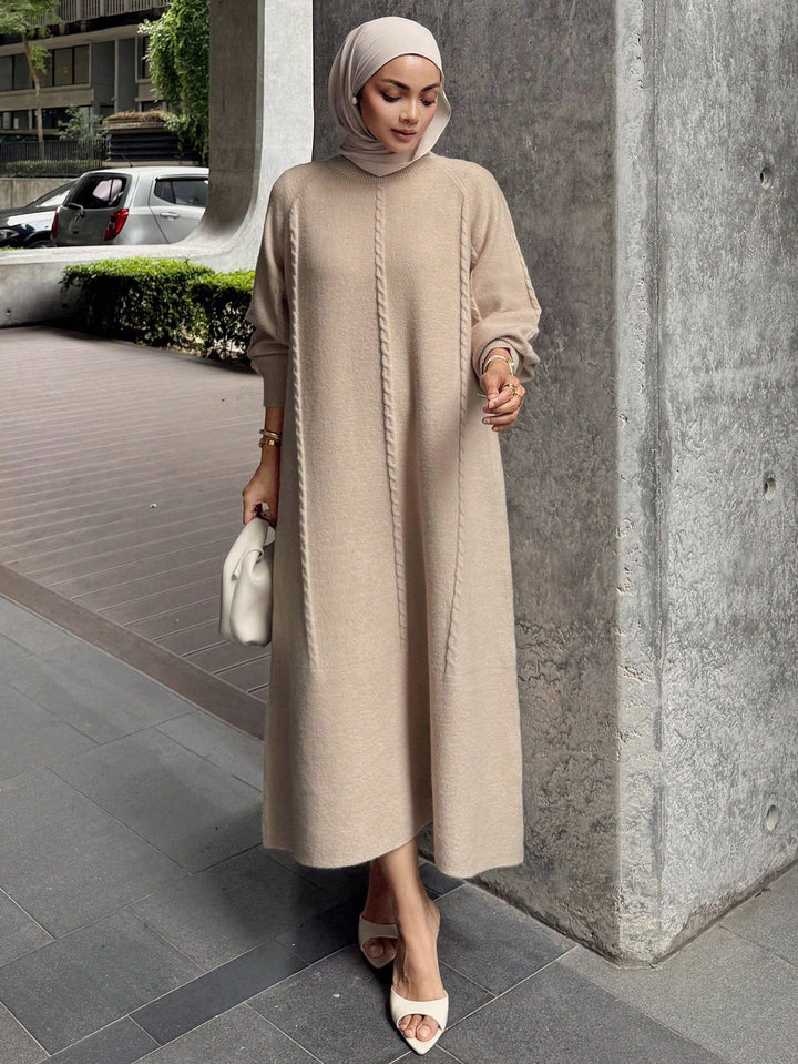 Rochie maxi SHEIN, bej
