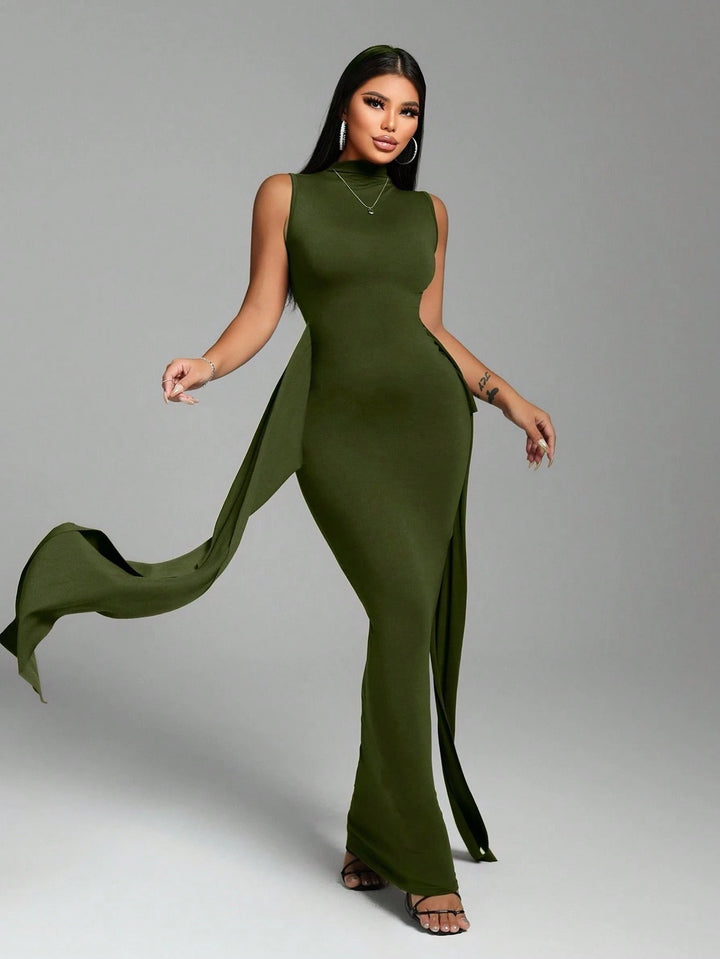 Rochie maxi SHEIN, verde
