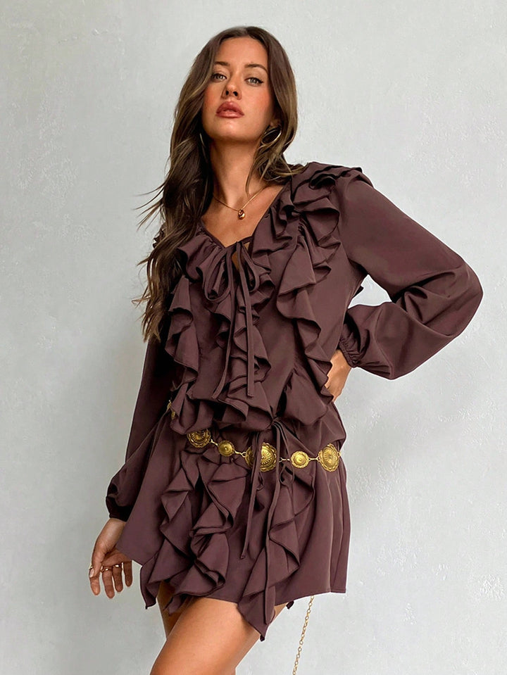 Rochie mini SHEIN, maro