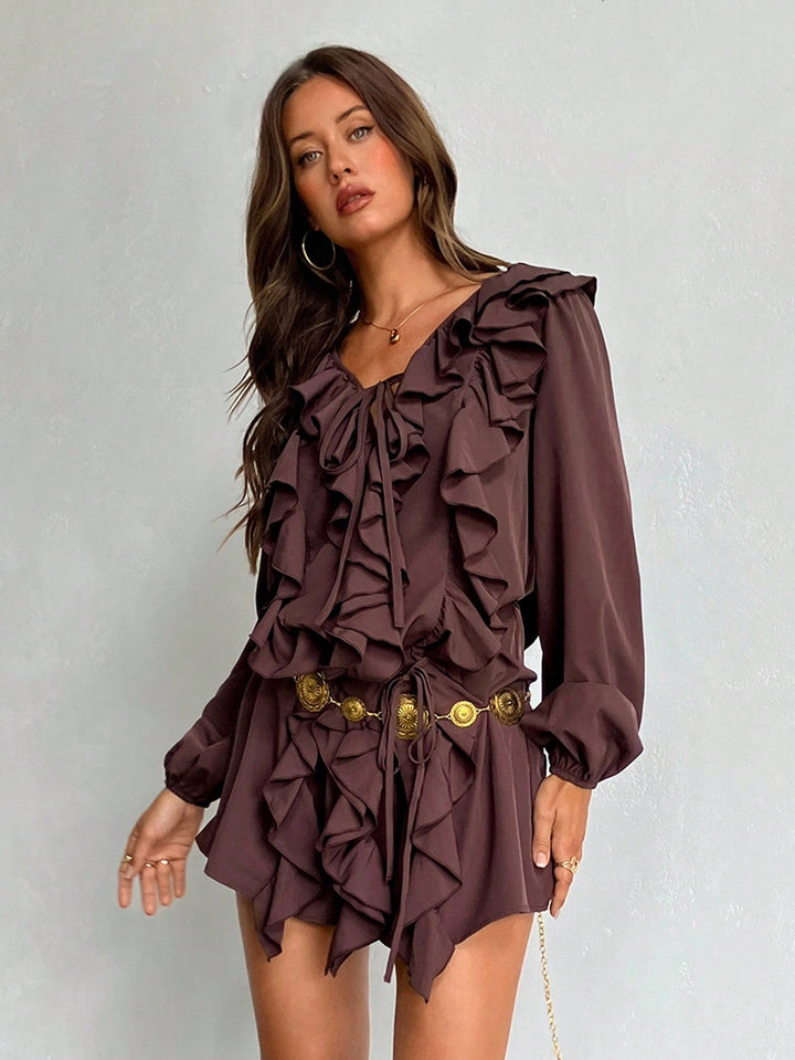 Rochie mini SHEIN, maro