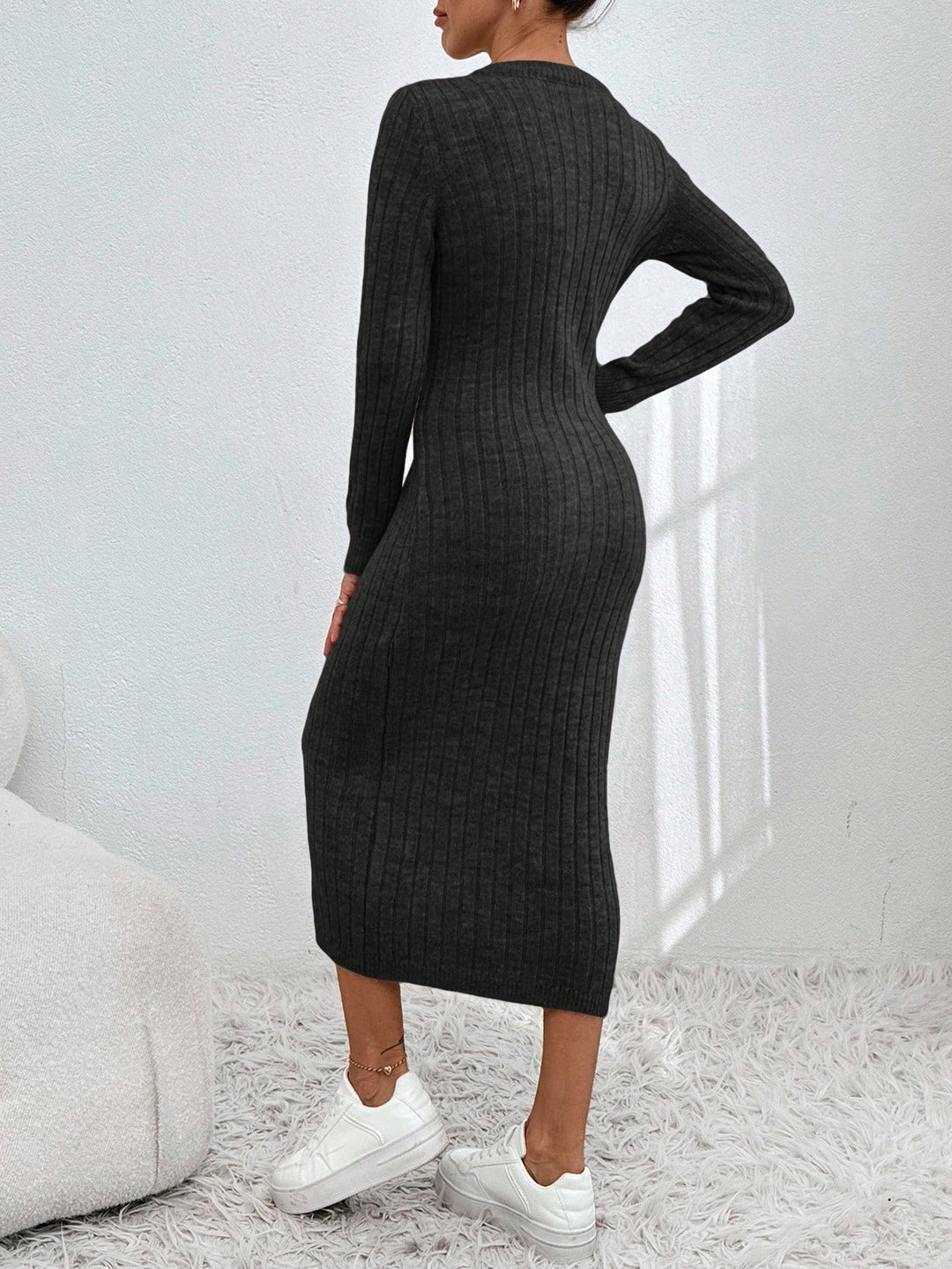 Rochie midi SHEIN, gri