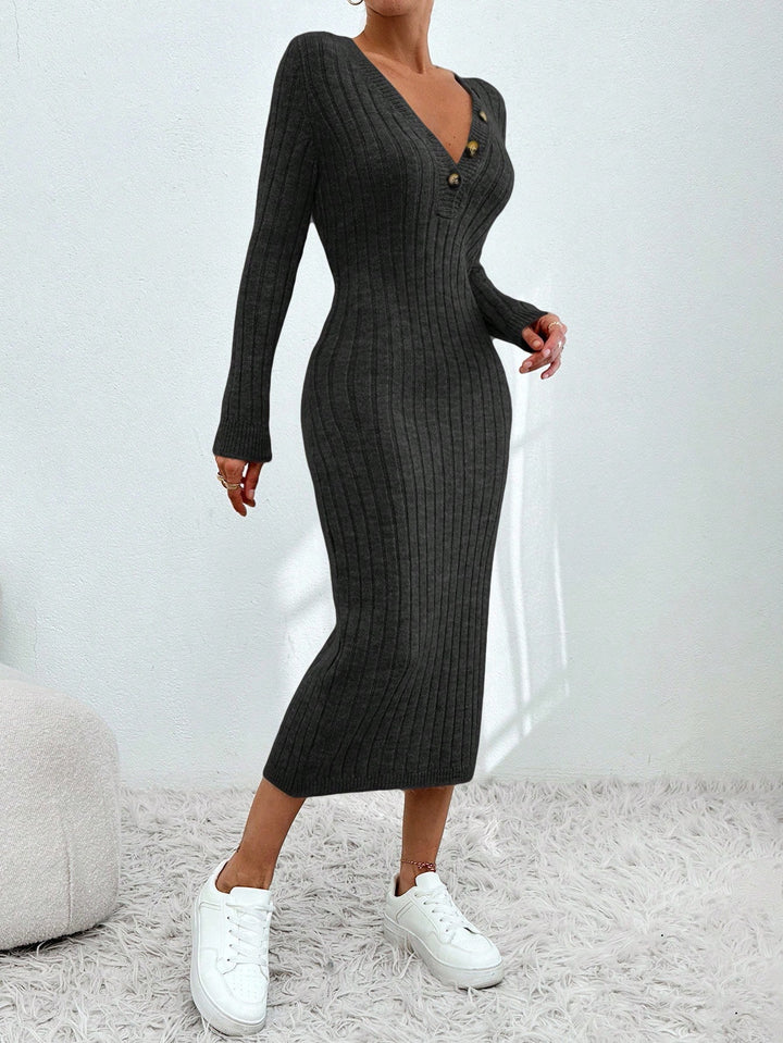 Rochie midi SHEIN, gri