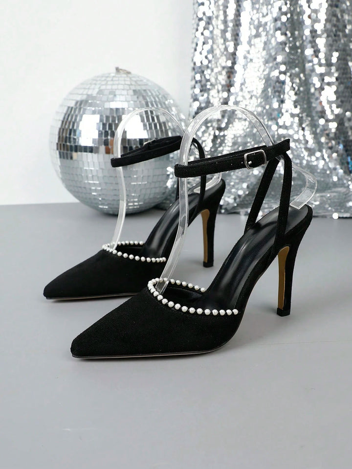 Pantofi cu toc SHEIN, negru