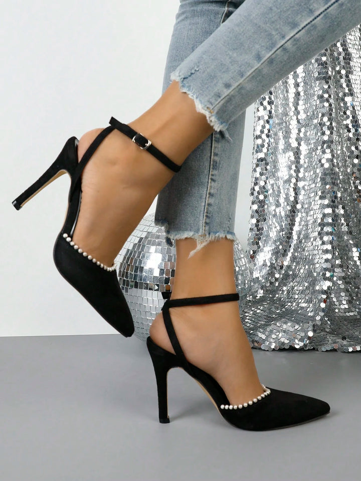 Pantofi cu toc SHEIN, negru