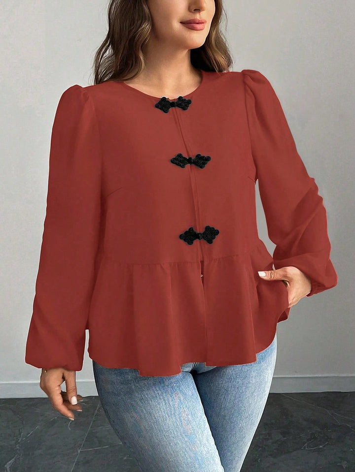 Shein Curve+ ing, téglavörös