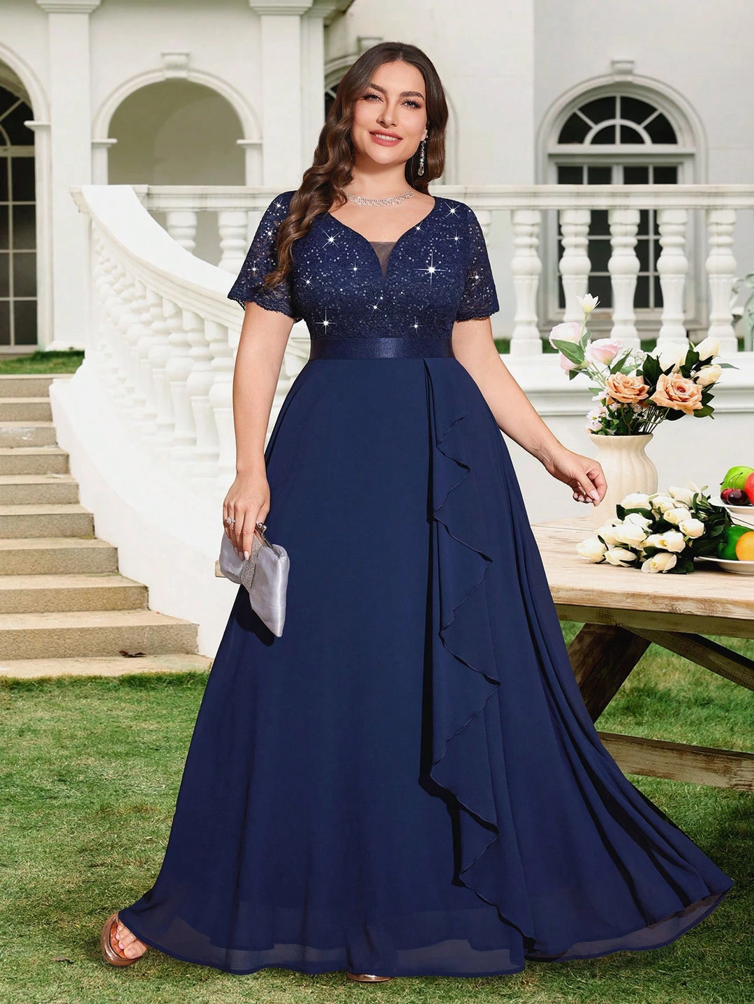 Rochie maxi SHEIN, albastru