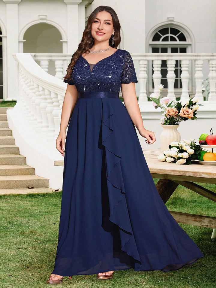 Rochie maxi SHEIN, albastru