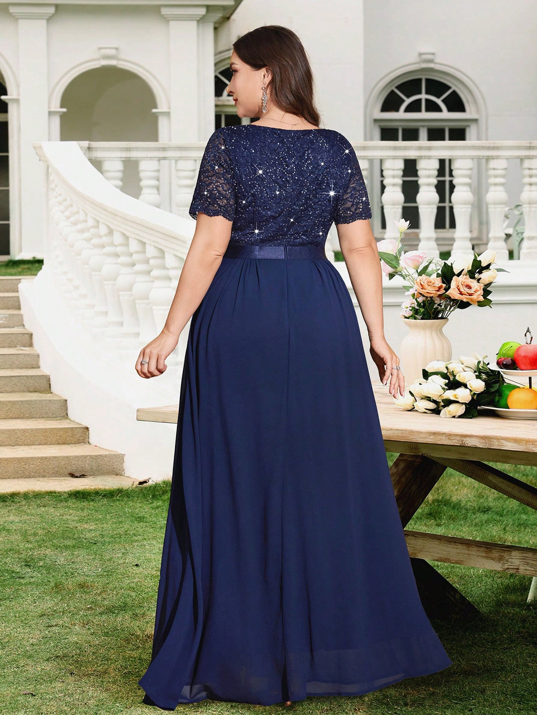 Rochie maxi SHEIN, albastru