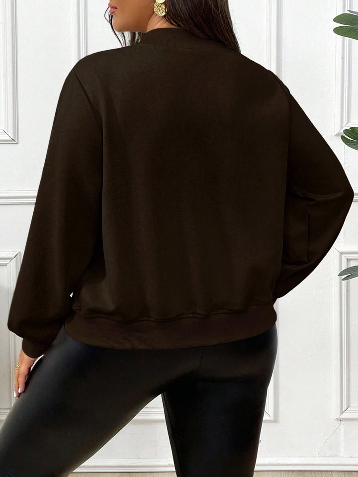 SHEIN Jacket, Brown