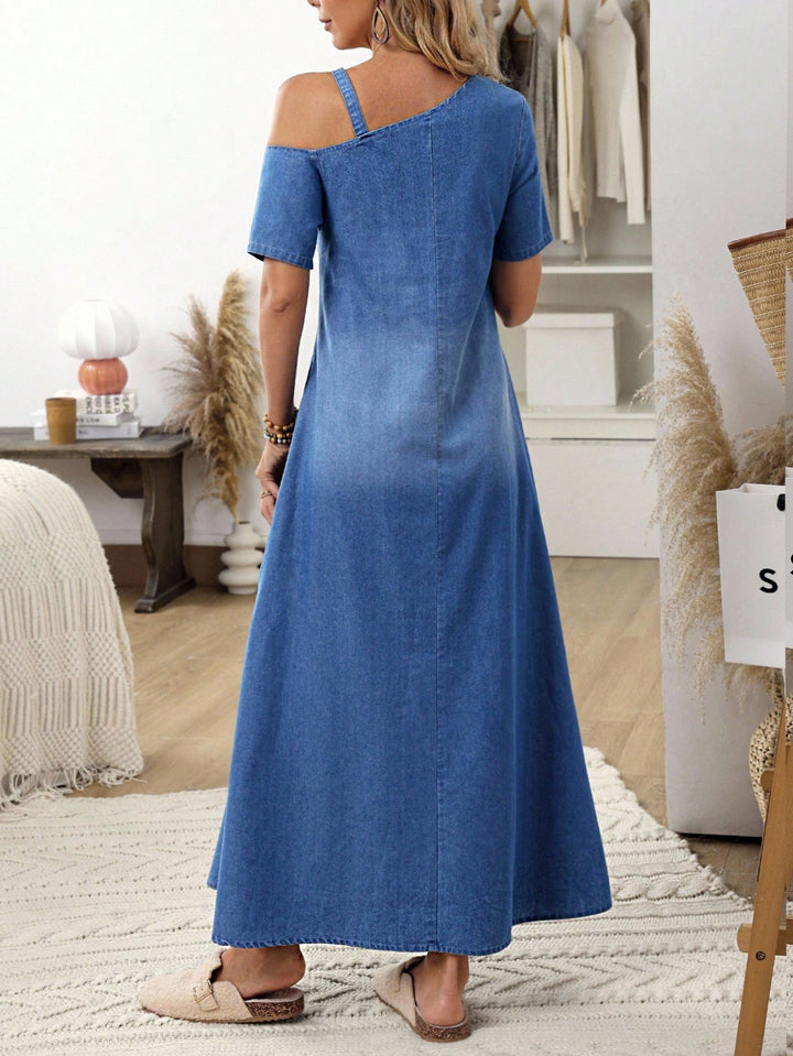 Rochie maxi Shein, albastru