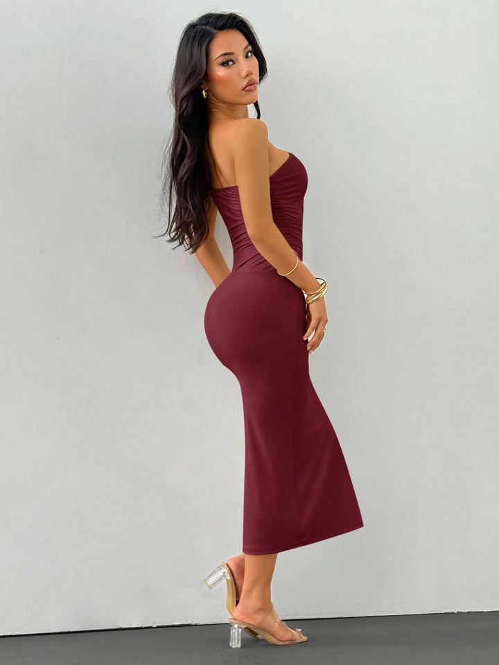Rochie maxi SHEIN, vișiniu