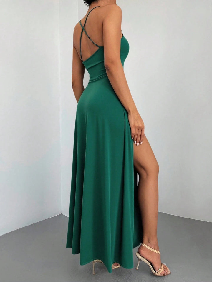 Rochie maxi SHEIN, verde
