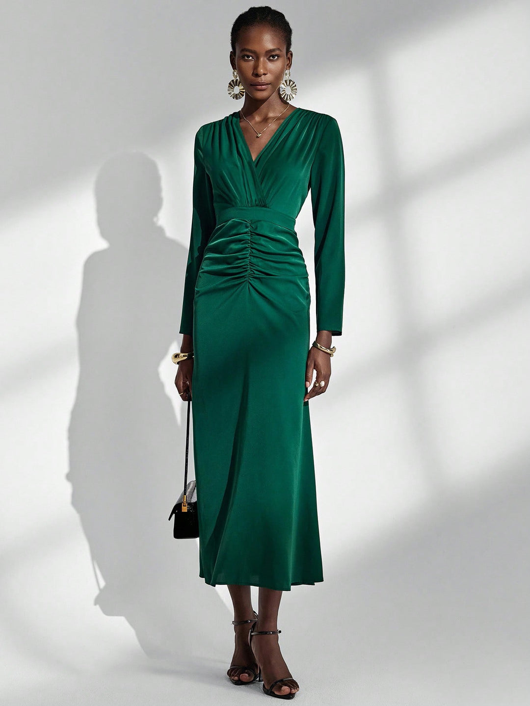 Rochie maxi SHEIN, verde