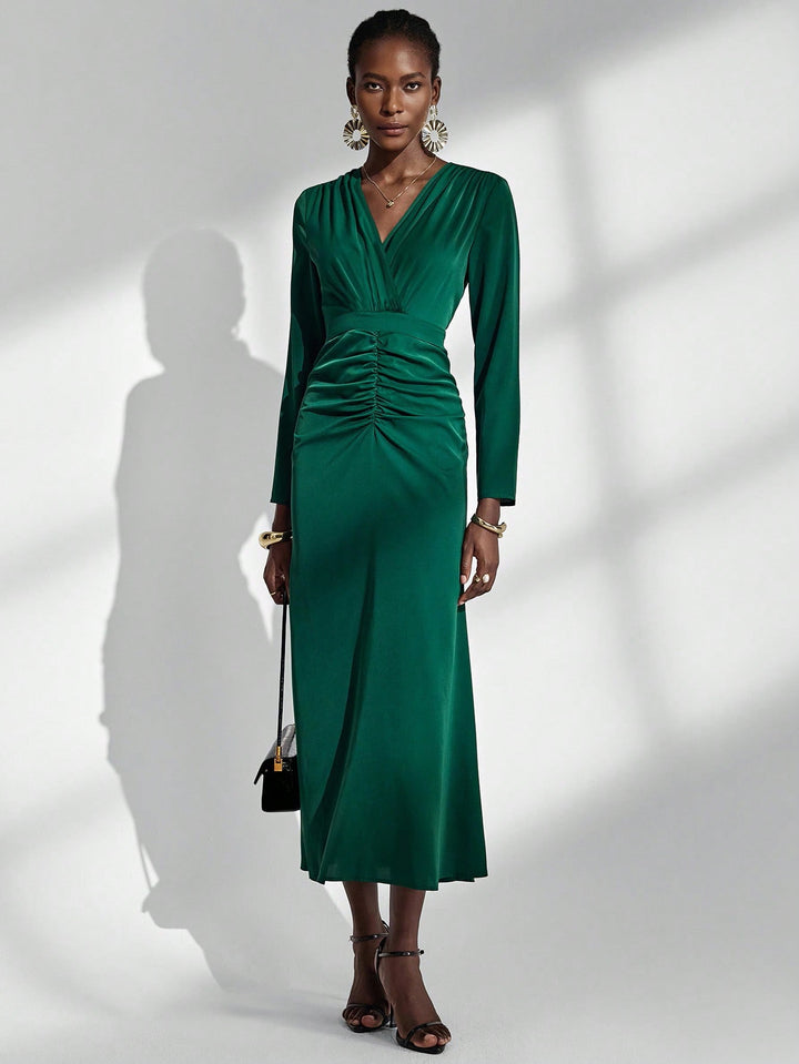 Rochie maxi SHEIN, verde