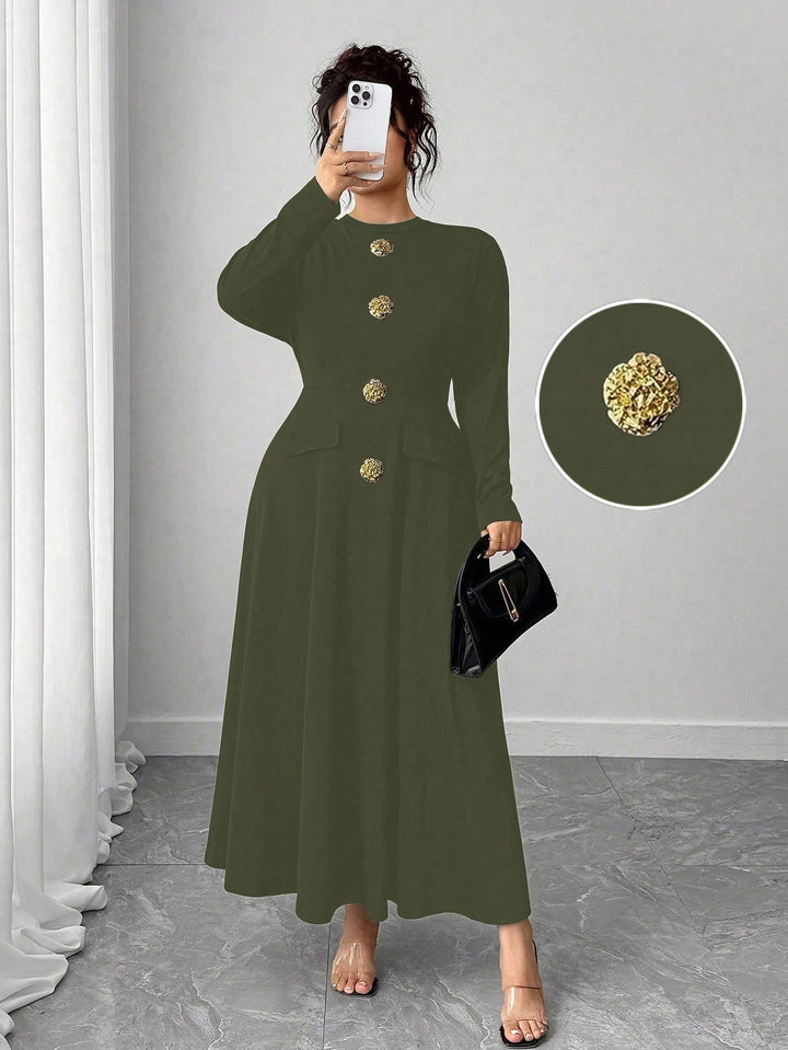 Rochie SHEIN, kaki