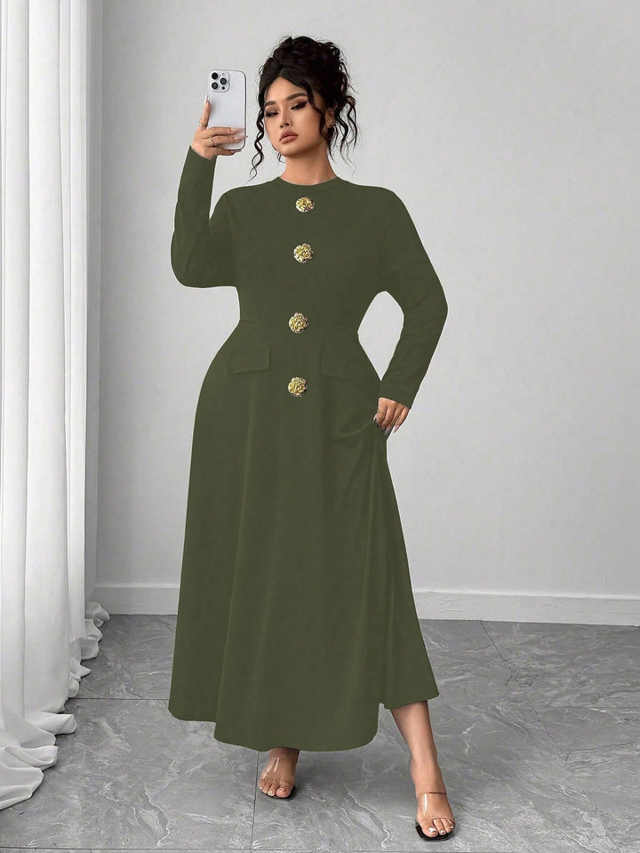 Rochie SHEIN, kaki