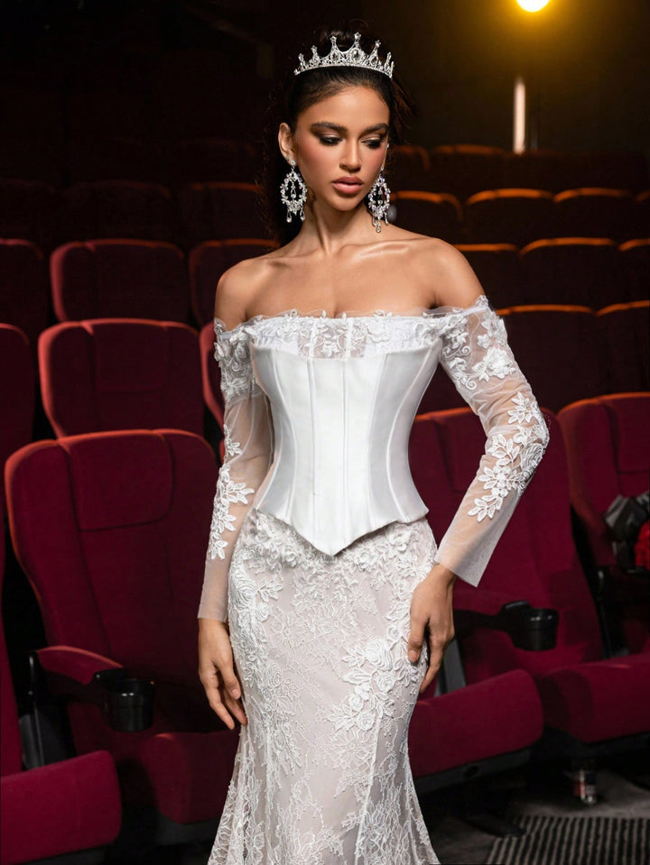 Rochie de ocazie și bridal SHEIN, bej