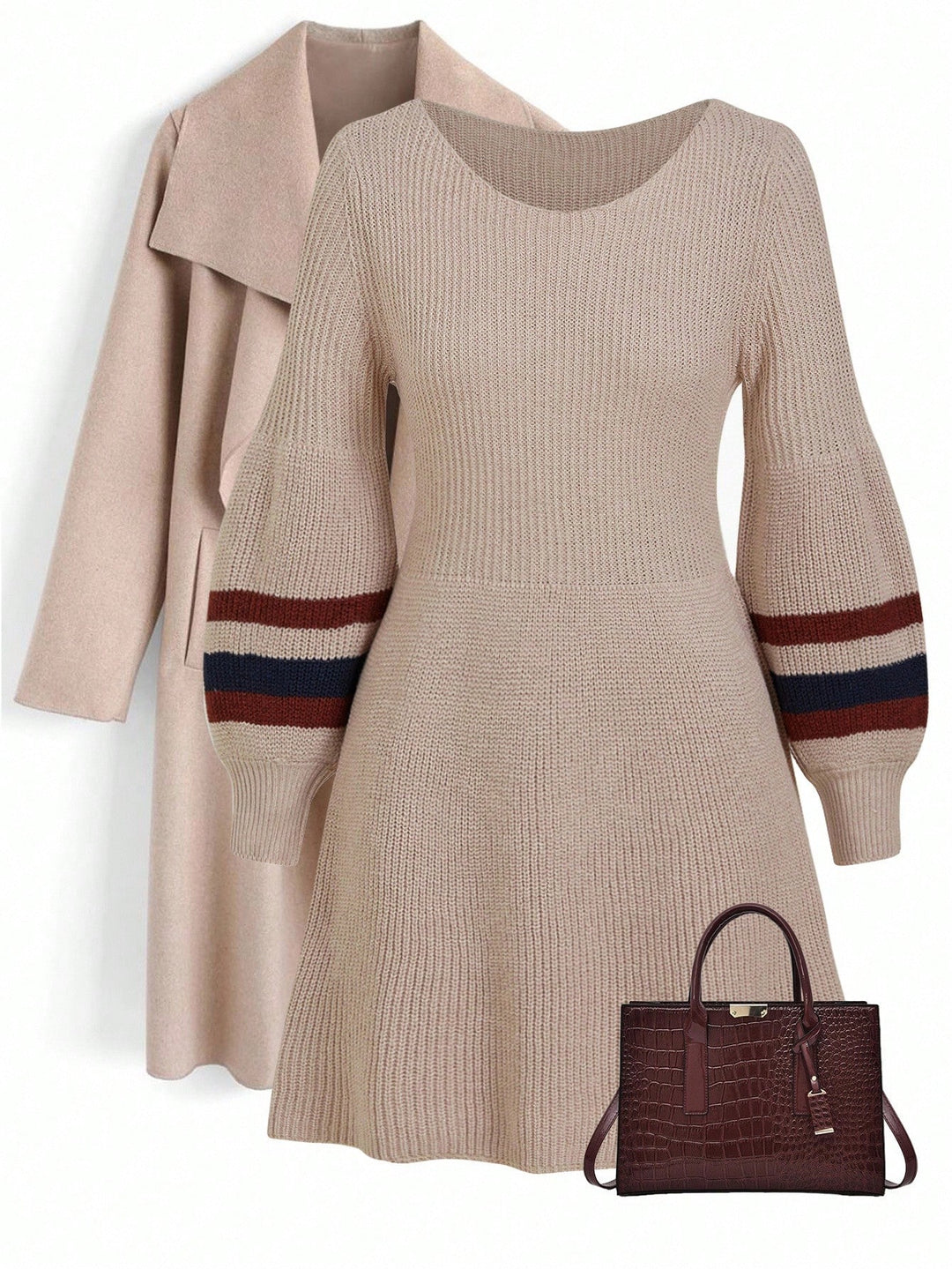 Rochie SHEIN, kaki