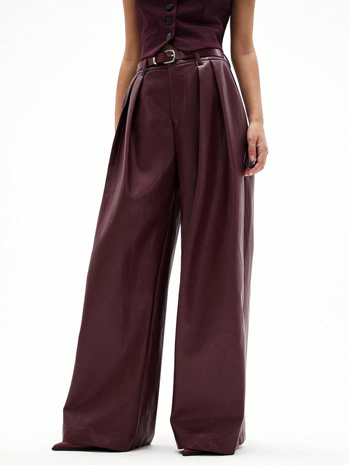 Pantaloni SHEIN, vișiniu
