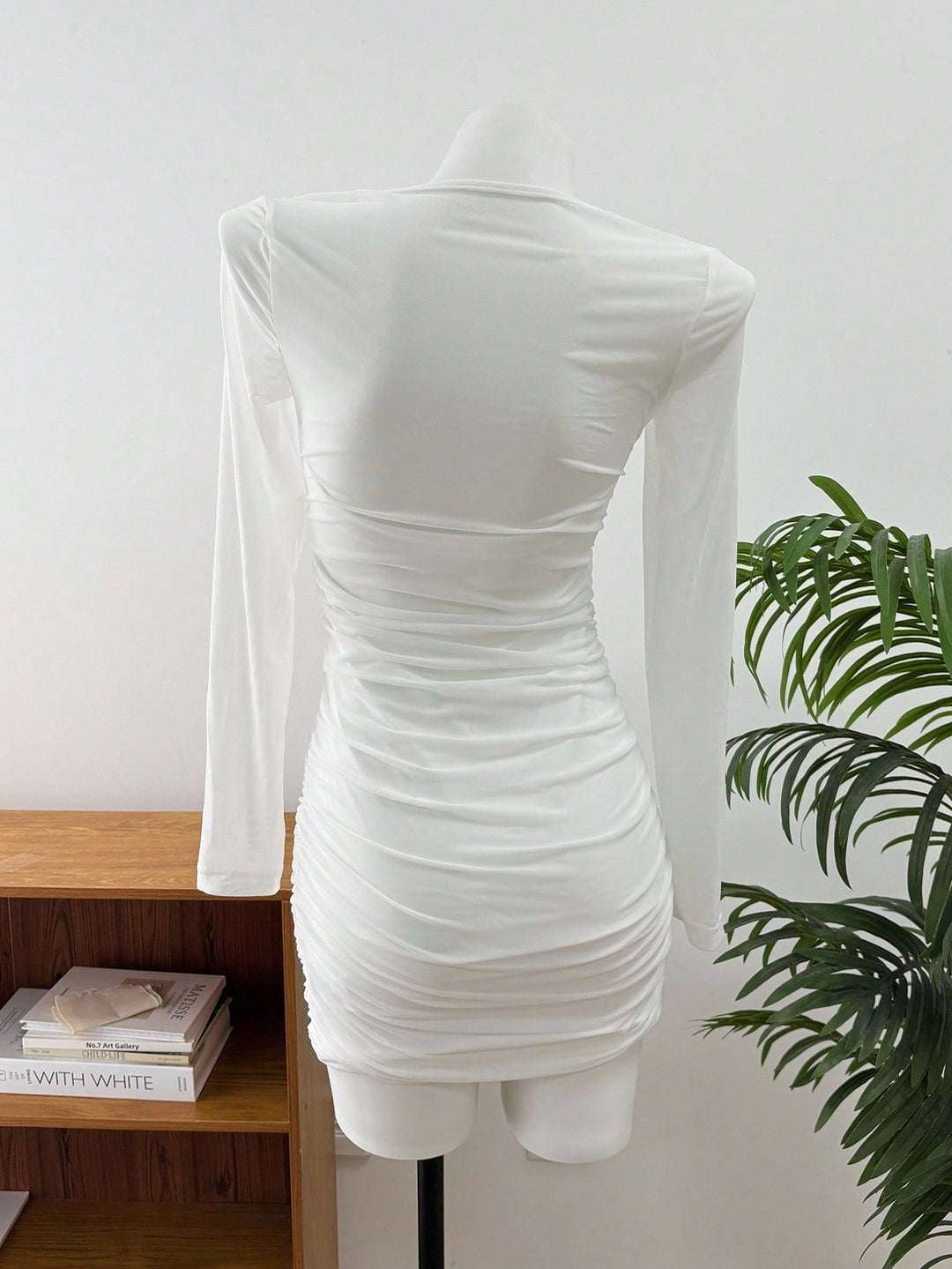 Rochie mini SHEIN, alb