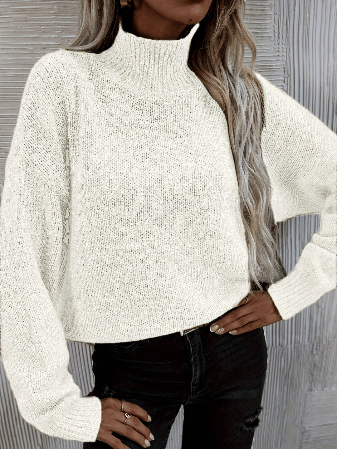 Pulover SHEIN, crem