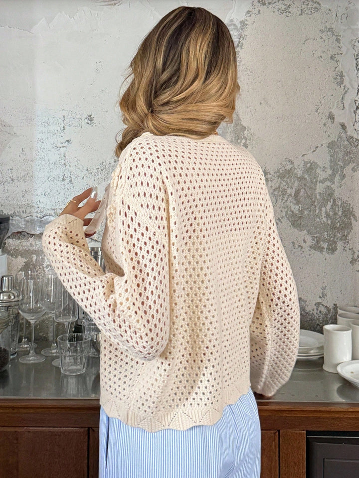 Cardigan SHEIN, crem