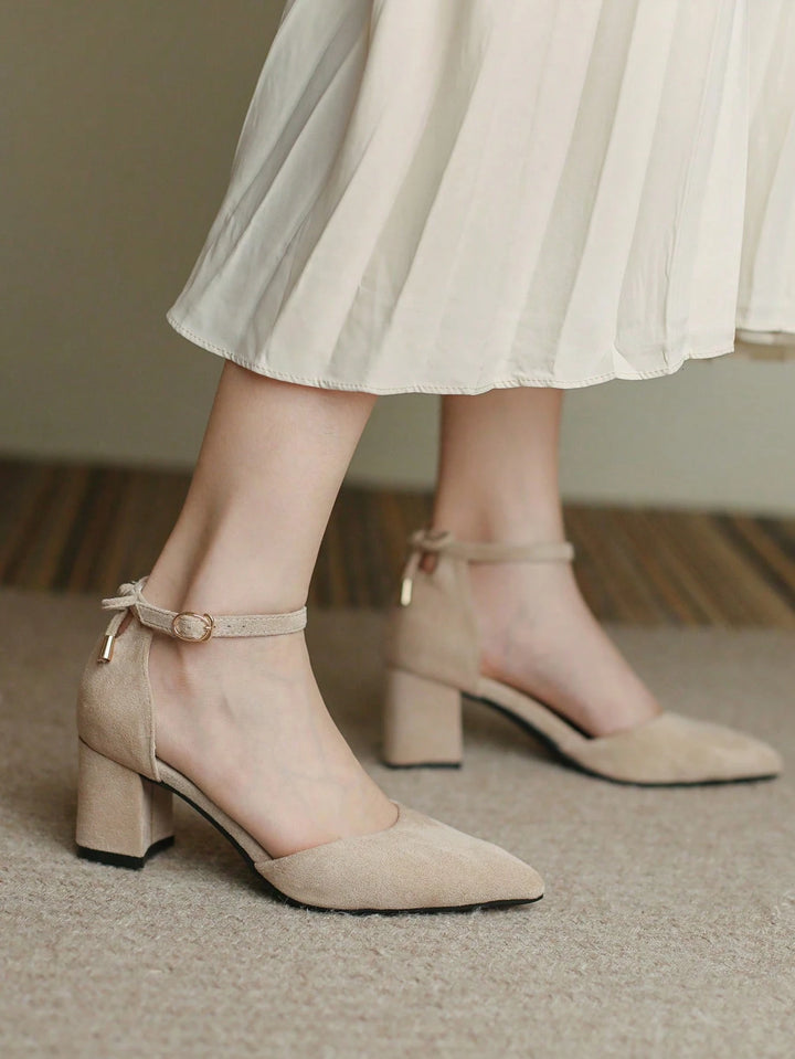 Pantofi cu toc SHEIN, bej
