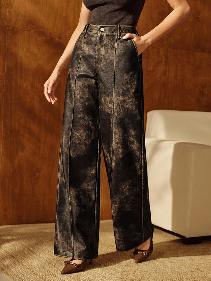 Pantaloni SHEIN, maro